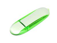 USB 2.0- флешка промо на 64 Гб овальной формы