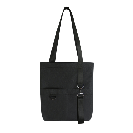 Шоппер Superbag ZIP, с двумя карманами и молнией (черный)