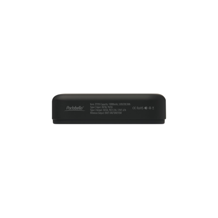 Внешний аккумулятор Юнион PD (Union PD) 10000mAh с функцией беспроводной зарядки 15W, черный