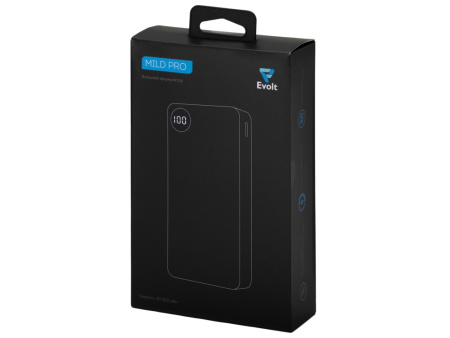 Внешний аккумулятор Mild Pro c быстрой зарядкой QC/PD, soft-touch, 20 000 mAh