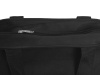 Сумка на молнии Zipper из хлопка 280 г c карманом на молнии спереди, черный