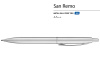 Ручка металлическая шариковая San Remo