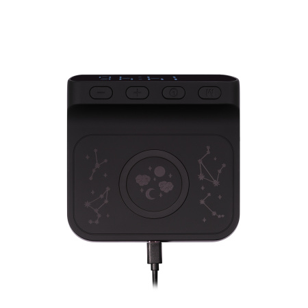 Зарядная станция с часами 15W Ригель (Rigel), черная