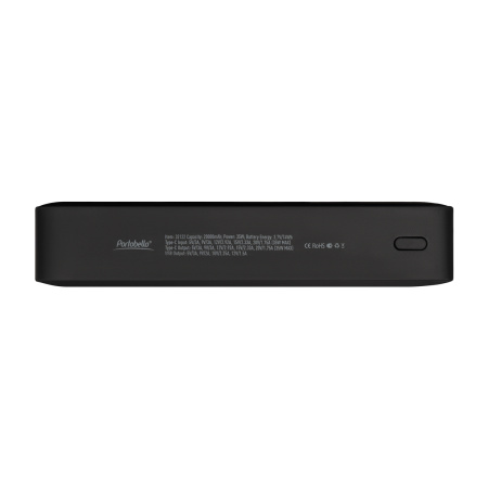 Внешний аккумулятор с подсветкой Анкор Плюс PD (Ancor PD Plus) 20000 mAh, черный