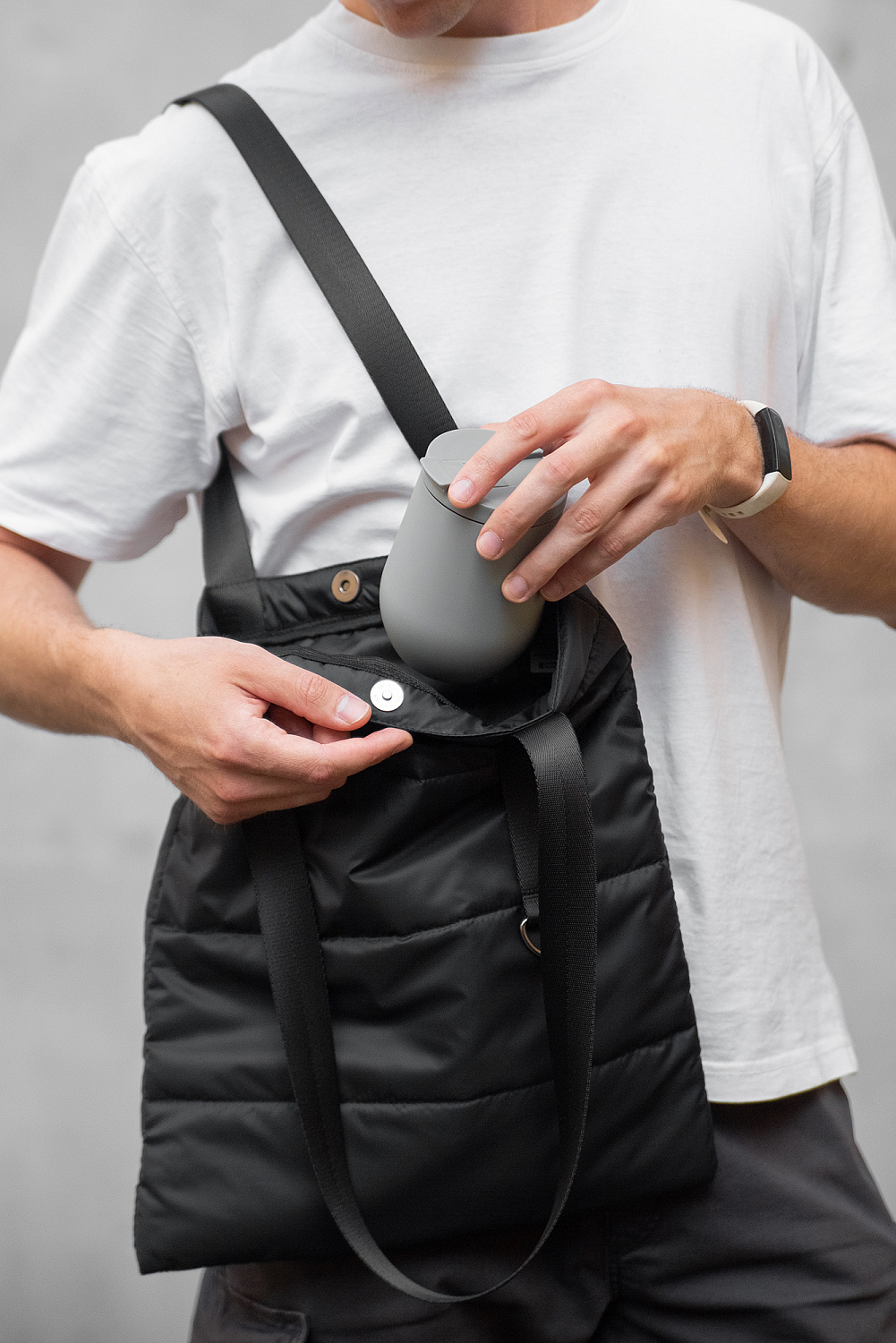 Шоппер Superbag Bubble, с кнопкой