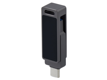 Флешка 32 ГБ USB Type-C и USB 3.0 с подсветкой лого Спинлайт
