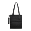 Шоппер Superbag Bubble, стёганый, с магнитной кнопкой (черный)