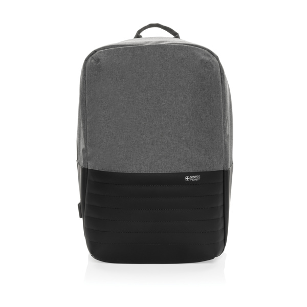 Антикражный рюкзак для ноутбука Swiss Peak с RFID-защитой из rPET AWARE™, 15,6’’