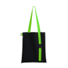 Шоппер Superbag black с ремувкой 4sb (чёрный с салатовым)