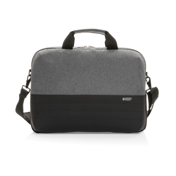 Сумка для ноутбука Swiss Peak с RFID-защитой из rPET AWARE™, 15,6’’