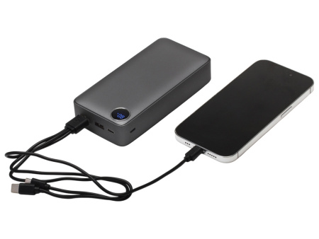 Внешний аккумулятор Mild Pro c быстрой зарядкой QC/PD, soft-touch, 20 000 mAh