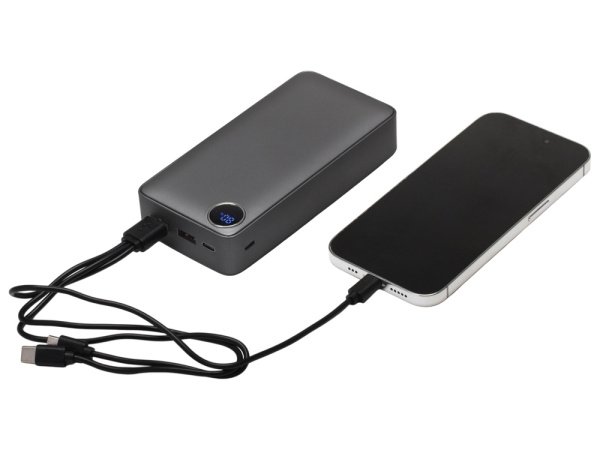 Внешний аккумулятор Mild Pro c быстрой зарядкой QC/PD, soft-touch, 20 000 mAh