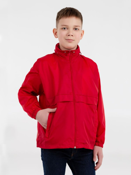 Ветровка детская Surf Kids, красная, на рост 106-116 см (6 лет)