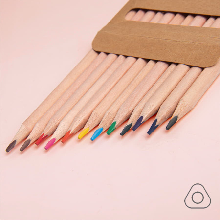 Цветные карандаши KINDERLINE middle,12 цветов
