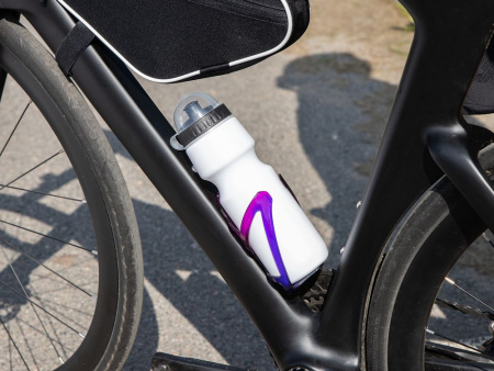 Бутылка для велосипеда Bikescape, белая с синим