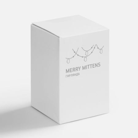 Гирлянда Merry Mittens, синяя
