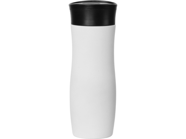 Вакуумная термокружка с кнопкой Streamline, Waterline, soft-touch, белый