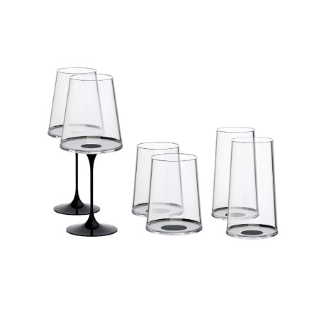 Хрустальный бокал для игристого вина на магните Trebonn SplitGlass, 2 шт, 320 мл