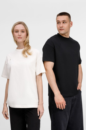 Футболка оверсайз унисекс Sinkopa, черная, размер XL/XXL