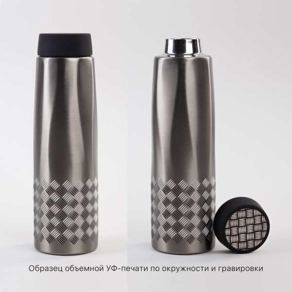 Термос "Calypso" 500 мл, стальной корпус, крышка в покрытии soft touch, коробка