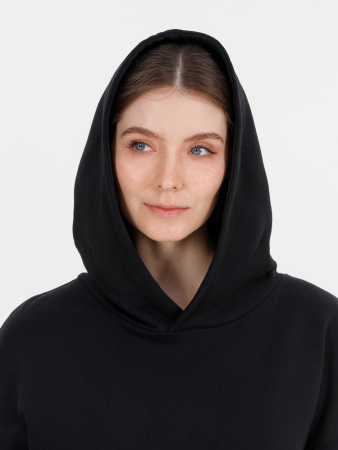 Худи оверсайз унисекс Outshine, черное, размер XL/2XL