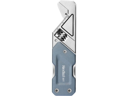 Мультитул-ключ Nextool Light Wrench W1 с набором бит, 6 функций, голубо-серый (NE20270)