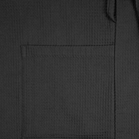 Халат вафельный Kimono, черный, размер XL/XXL