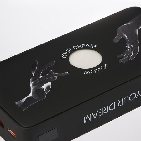 Внешний аккумулятор с подсветкой Анкор Плюс PD (Ancor PD Plus) 20000 mAh, черный