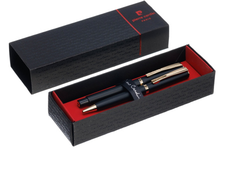 Набор Pierre Cardin PEN&PEN: ручка шариковая + роллер. Цвет - черный. Упаковка Е.