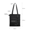 Шоппер Superbag Bubble, стёганый, с магнитной кнопкой (черный)