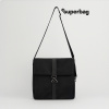 Шоппер Superbag Companion, с тремя отделениями, боковым креплением (карабин) и карманом (черный)