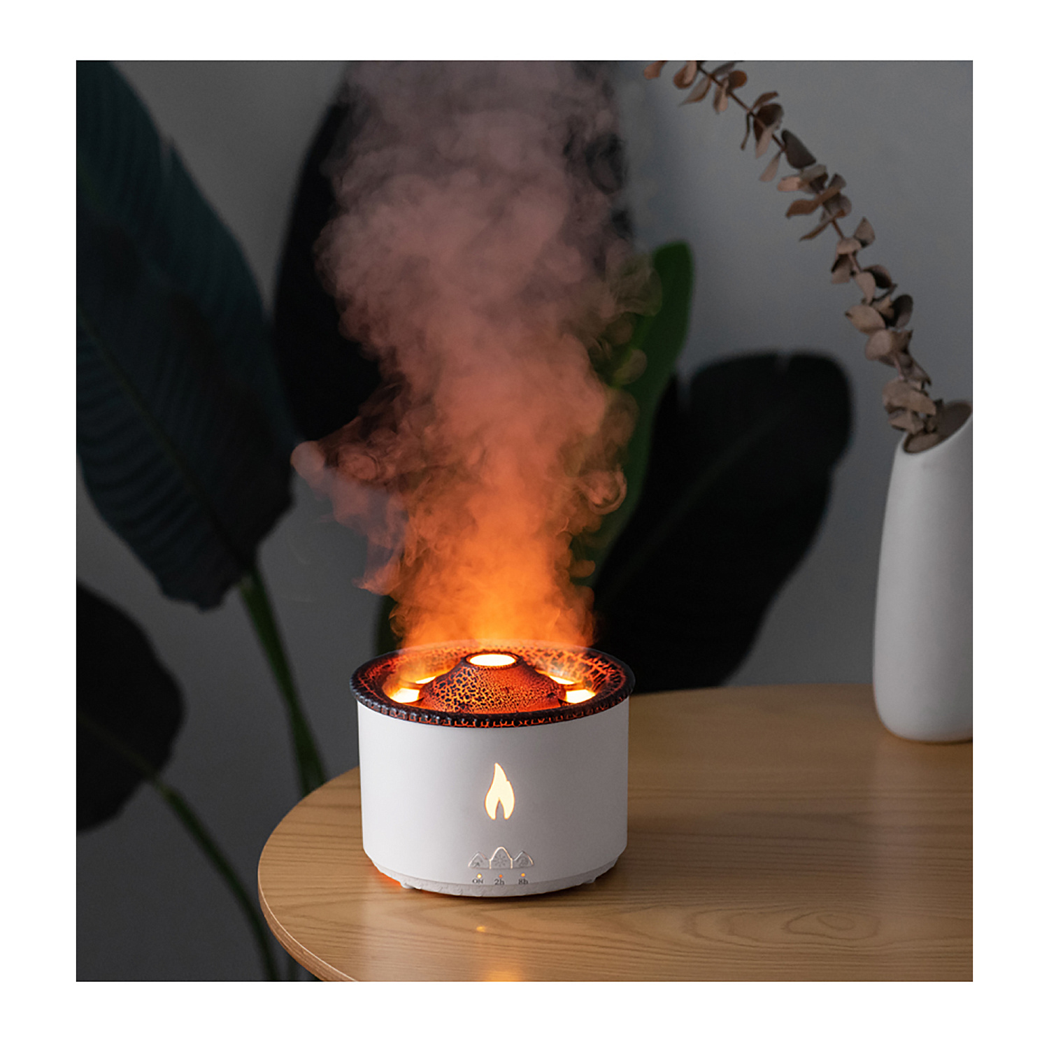 Увлажнитель воздуха "Smart Volcano"с пультом ДУ,  функцией ароматерапии и интерьерной подсветкой