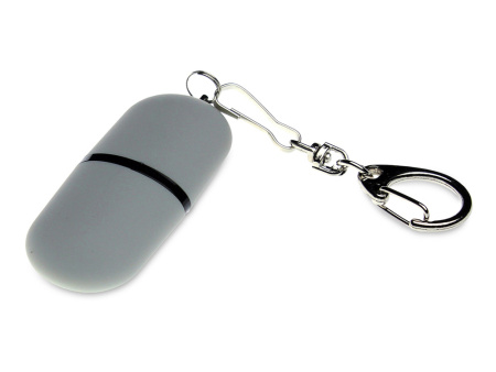 USB 2.0- флешка Goutte Soft-touch на 128 Гб каплевидной формы