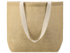 Сумка Jute джутовая с широким дном, натуральный