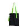 Шоппер Superbag black с ремувкой 4sb (чёрный с салатовым)