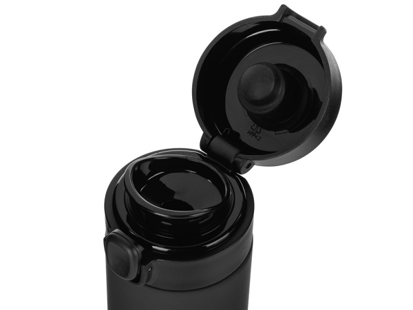 Вакуумная термокружка c кнопкой Guard, soft-touch, 400 мл, тубус