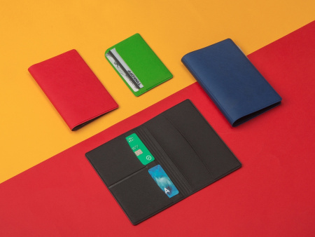 Обложка для паспорта с RFID защитой отделений для пластиковых карт Favor