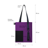 Шоппер Superbag Color (фиолетовый с черным)