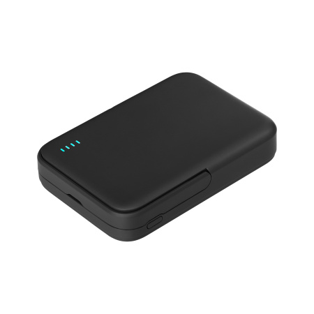 Внешний аккумулятор Юнион PD (Union PD) 10000mAh с функцией беспроводной зарядки 15W, черный