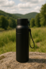 Термобутылка Button Black (черный)