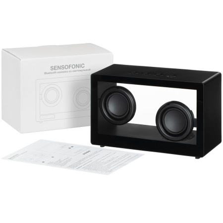 Bluetooth-колонка со светомузыкой Sensofonic, черная