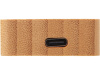 USB хаб с подсветкой лого Reedia S5, 3*USB, 1*Type C, бамбук, черный