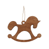 Ёлочная игрушка Лошадка (синий)