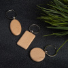 Брелок TIMBER OVAL; 5,2 x 3,2 см; дерево