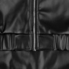 Бомбер из искусственной кожи Univer, черный, размер XL/XXL