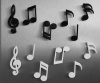 МАГНИТЫ MEMODY MAGNET (6 ШТ. / УПАК.), чёрные