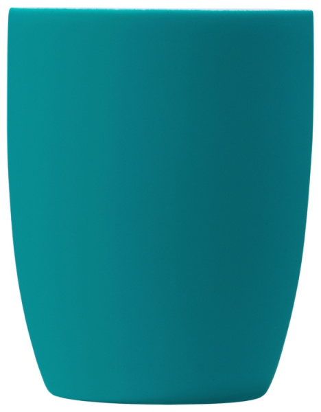 Кружка с покрытием soft-touch Tulip Gum, бирюзовый 320C