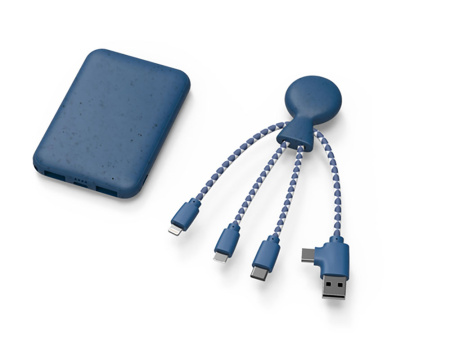 Внешний аккумулятор BioPack c кабелем Mr. Bio, 5000 mAh