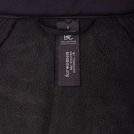 Куртка женская Hooded Softshell черная, размер XL
