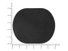 ПАТЧ ОВАЛ nubuk (чёрный) 6,0 х 5,0 см